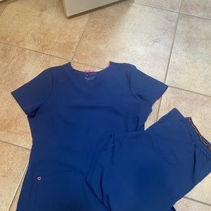 Set of scrubs- Heartsoul  in Navy. EUC.